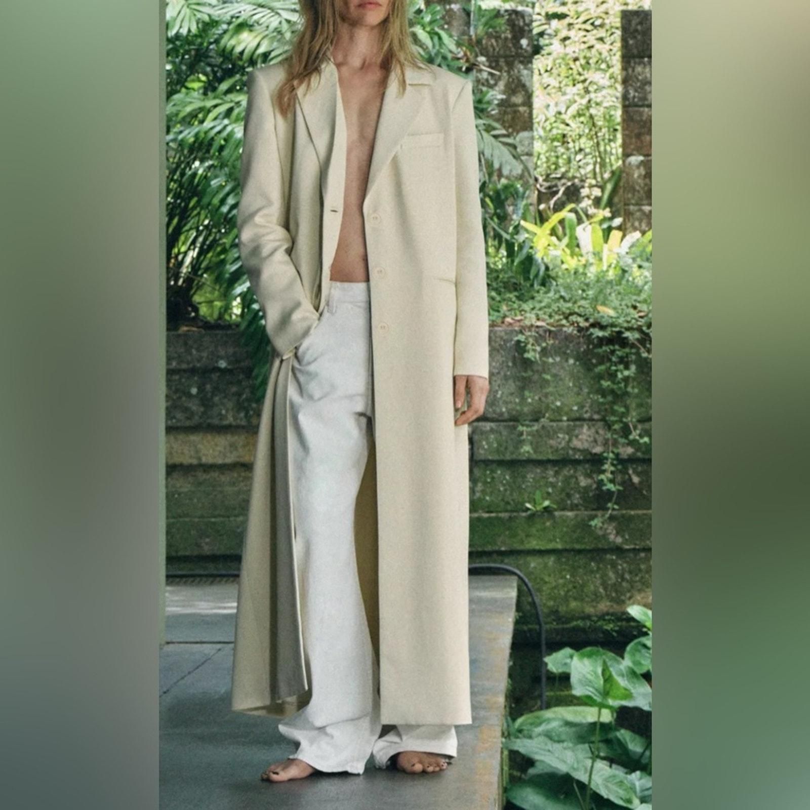 NWT- Zara- ZW Collection Limited Edition Long Frock Coat-M - new