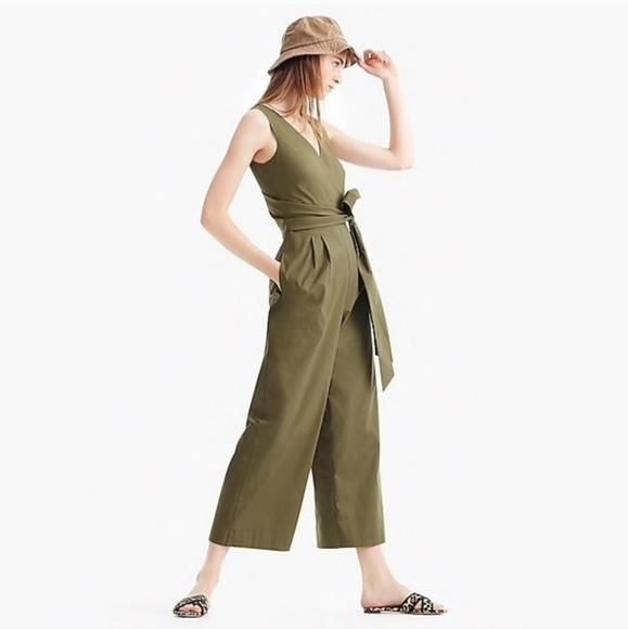 J crew best sale green jumpsuit