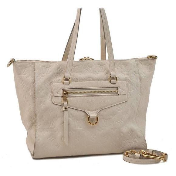 Auth Louis Vuitton Monogram Empreinte Lumineuse PM Tote Bag M93411 