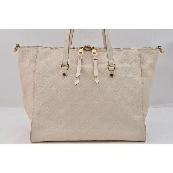 Auth Louis Vuitton Monogram Empreinte Lumineuse PM Tote Bag M93411 