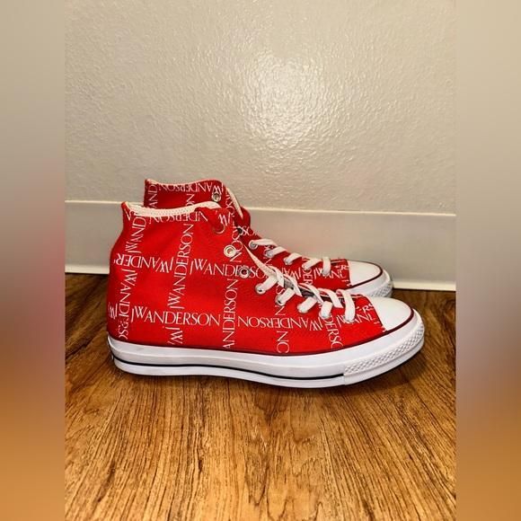 Jw anderson red converse clearance