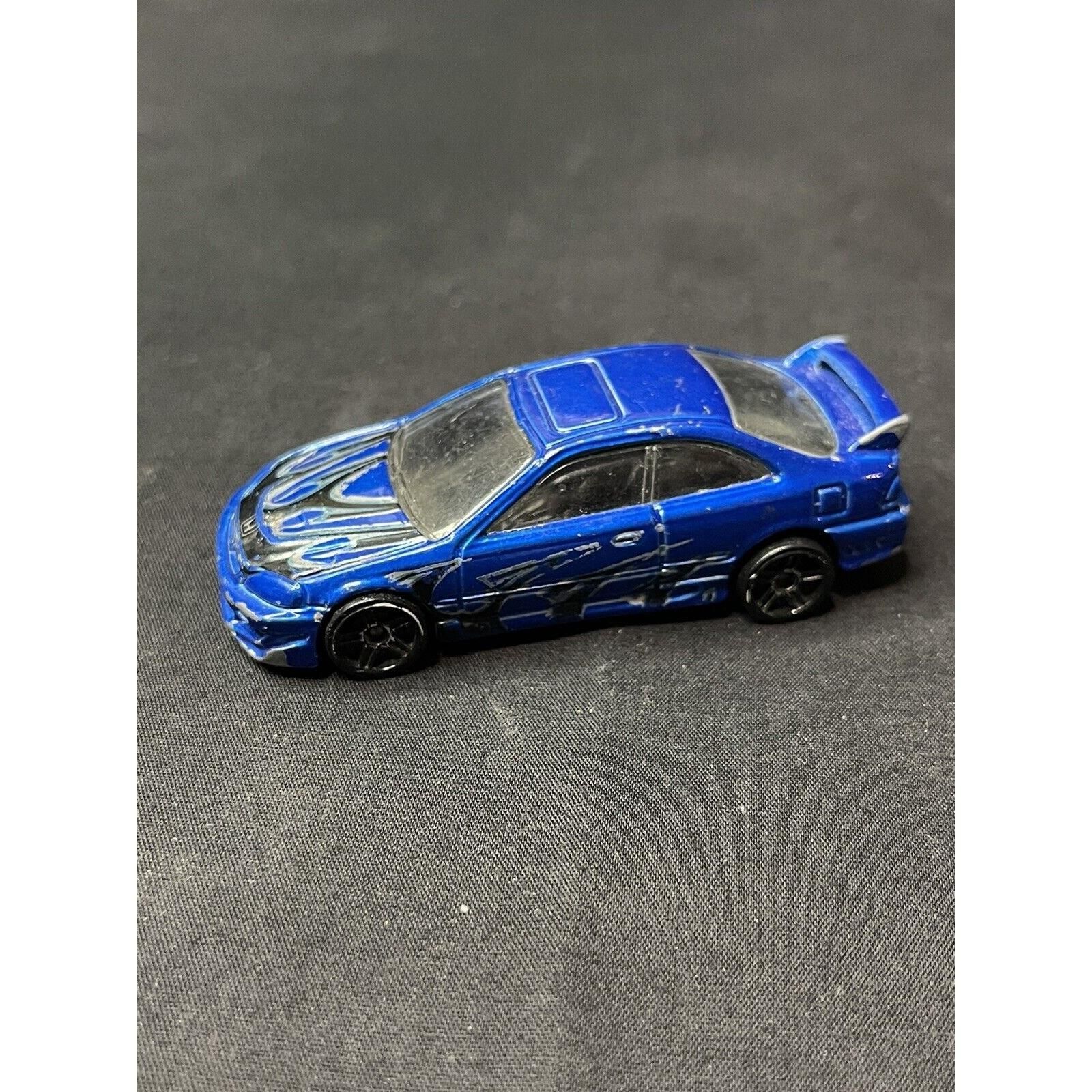 HOTWHEELS BLUE HONDA CIVIC SI Car SCALE 1/64 2000 MATTEL LOOSE
