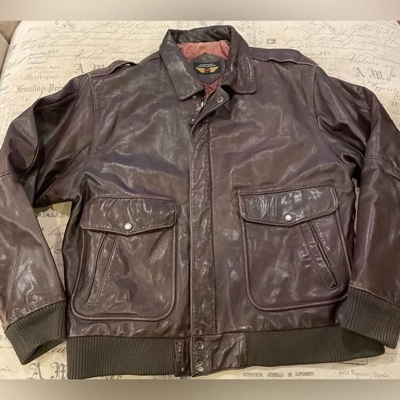 Vintage Limited Express Bomber Leather Jacket · Whatnot: Buy
