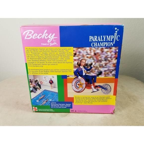 Becky Doll Paralympic Champion sale Games Sydney 2000 New Friend of Barbie Mattel Vtg