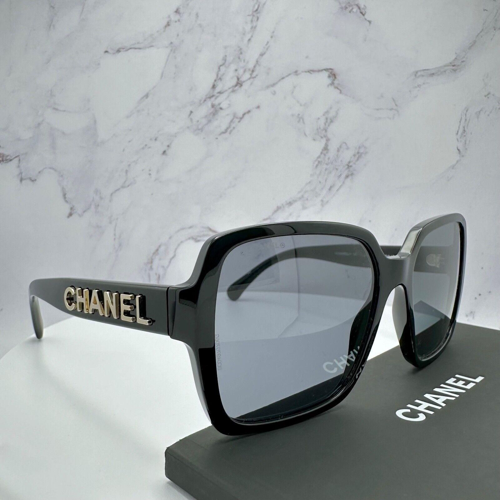 CHANEL Sunglasses Black 3D Gold Metal Logo 100% Authentic CHANEL Sunglasses Black 3D Gold Metal Logo 100% Authentic