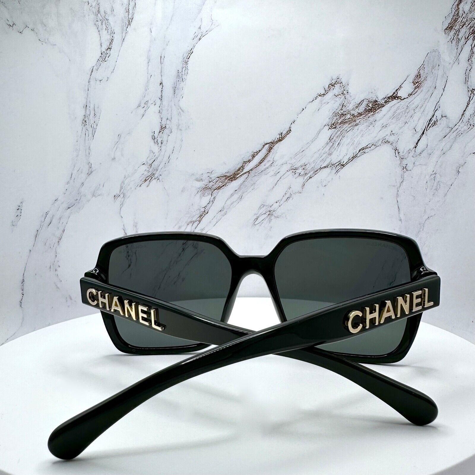 CHANEL Sunglasses Black 3D Gold Metal Logo 100% Authentic CHANEL Sunglasses Black 3D Gold Metal Logo 100% Authentic