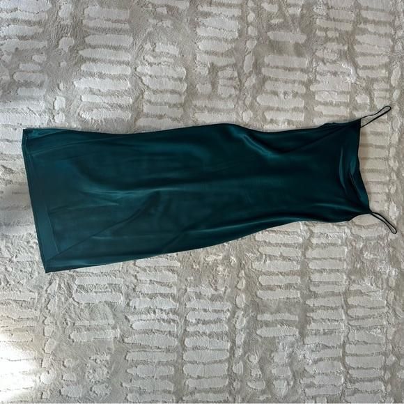 green satin dress formal Prom Dress Long Party Dress Outfit, Evening Dress Simple Formal Dress –  formalgowns main image 1