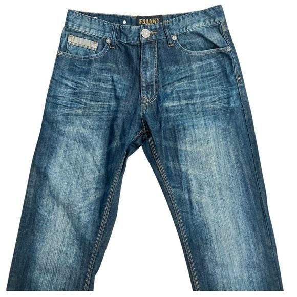 【即納！最大半額！】 tint blue Men's denim Premium Max Franky jeans size pants バッグ