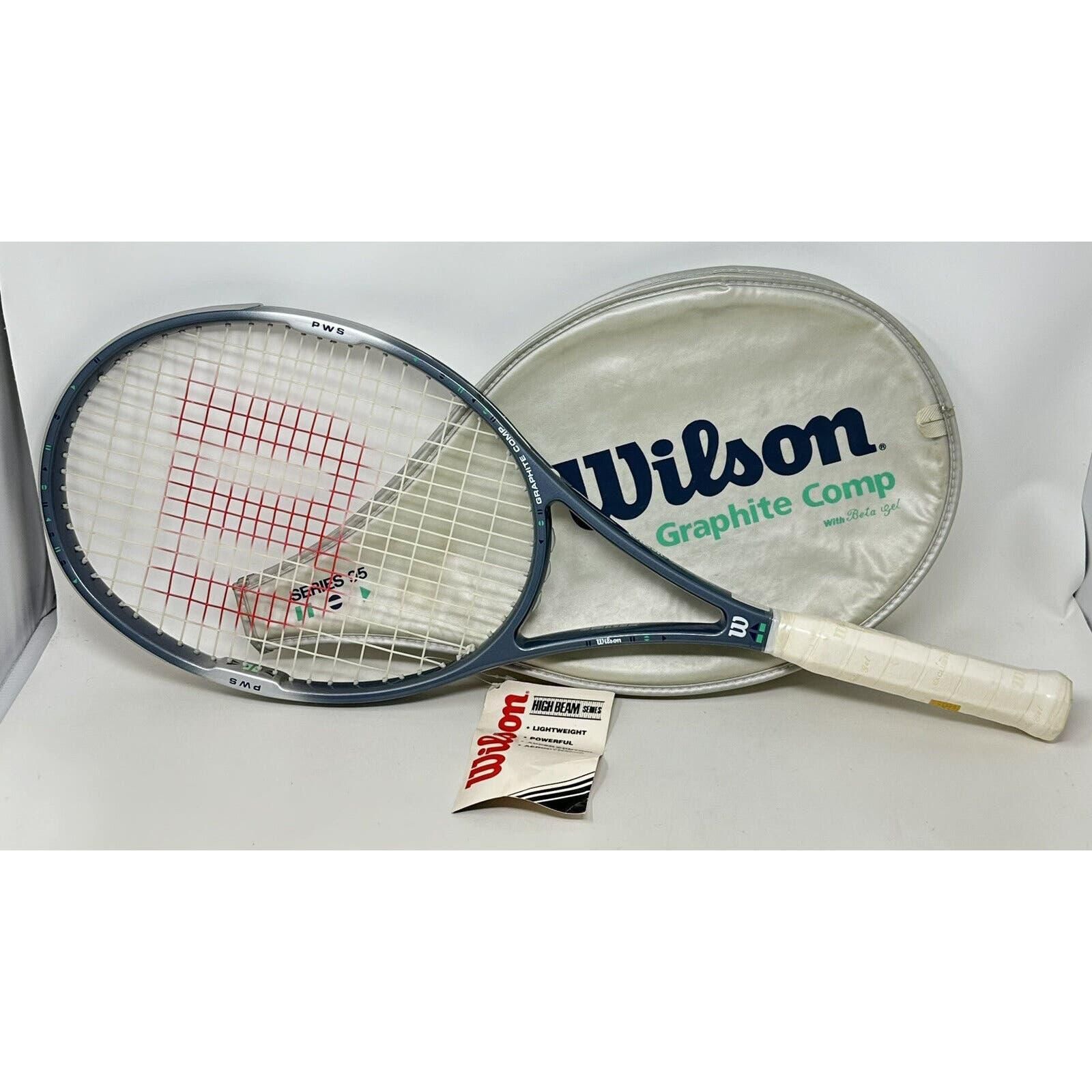 Wilson Graphite Comp Tennis Racket PWS High Beam Series 4 1/2 Case New With Tags · : Acheter, vendre et tisser des liens