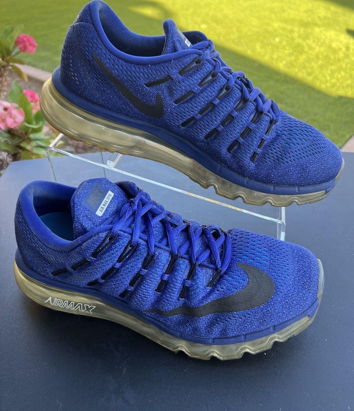 Nike Air Max 2016 Deep Royal Blk Size 8.5 preowned Whatnot Buy Sell Go Live