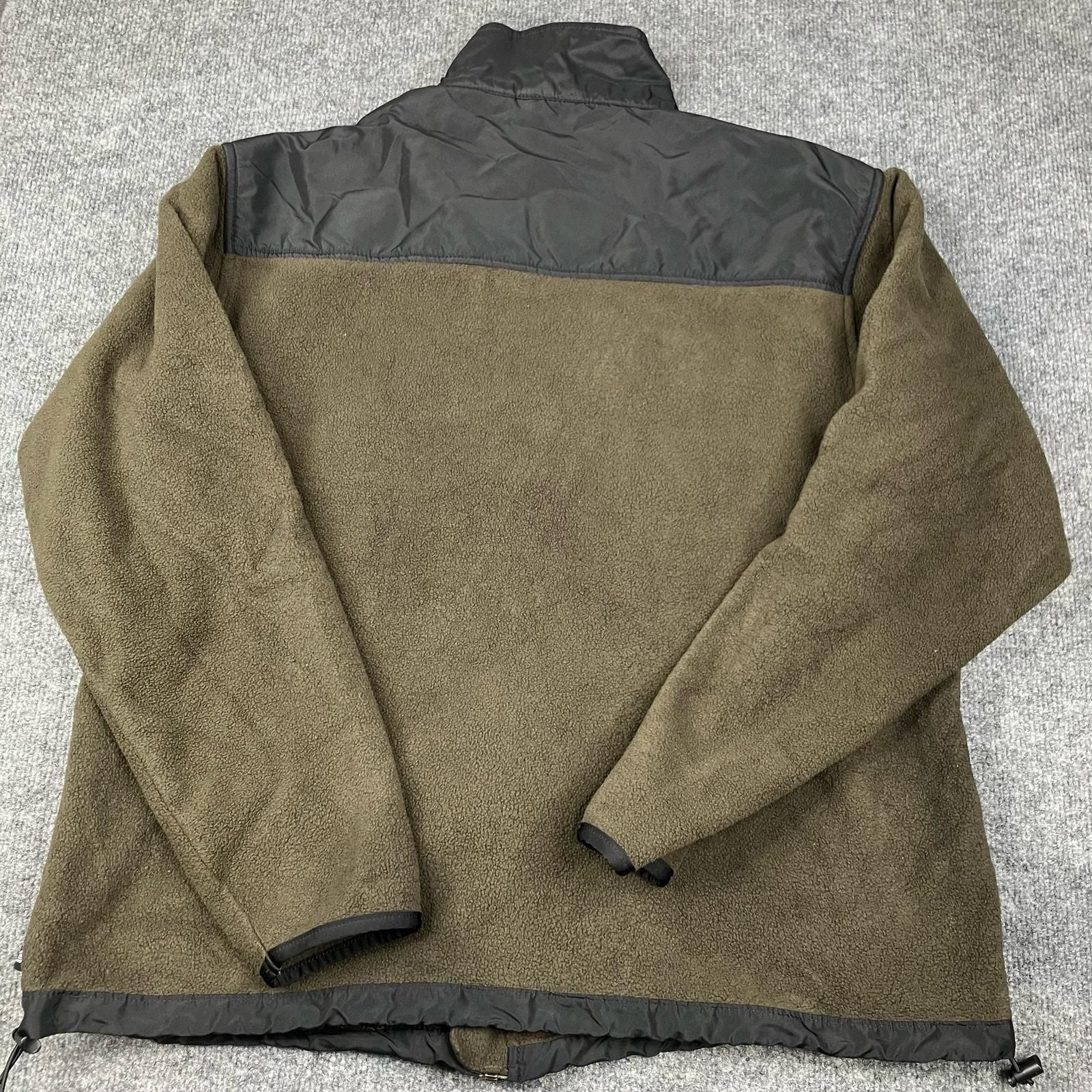 Chaps Men's Full-Zip Fleece Jacket Size XL Brown Black