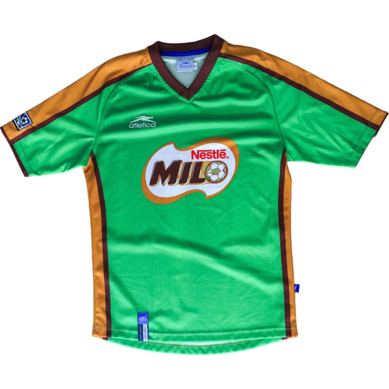 ウェア 00s \"MILO nestle soccer jersey\" Atletica Vintage 90's MLS Nestle Milo Youth L 14 Green