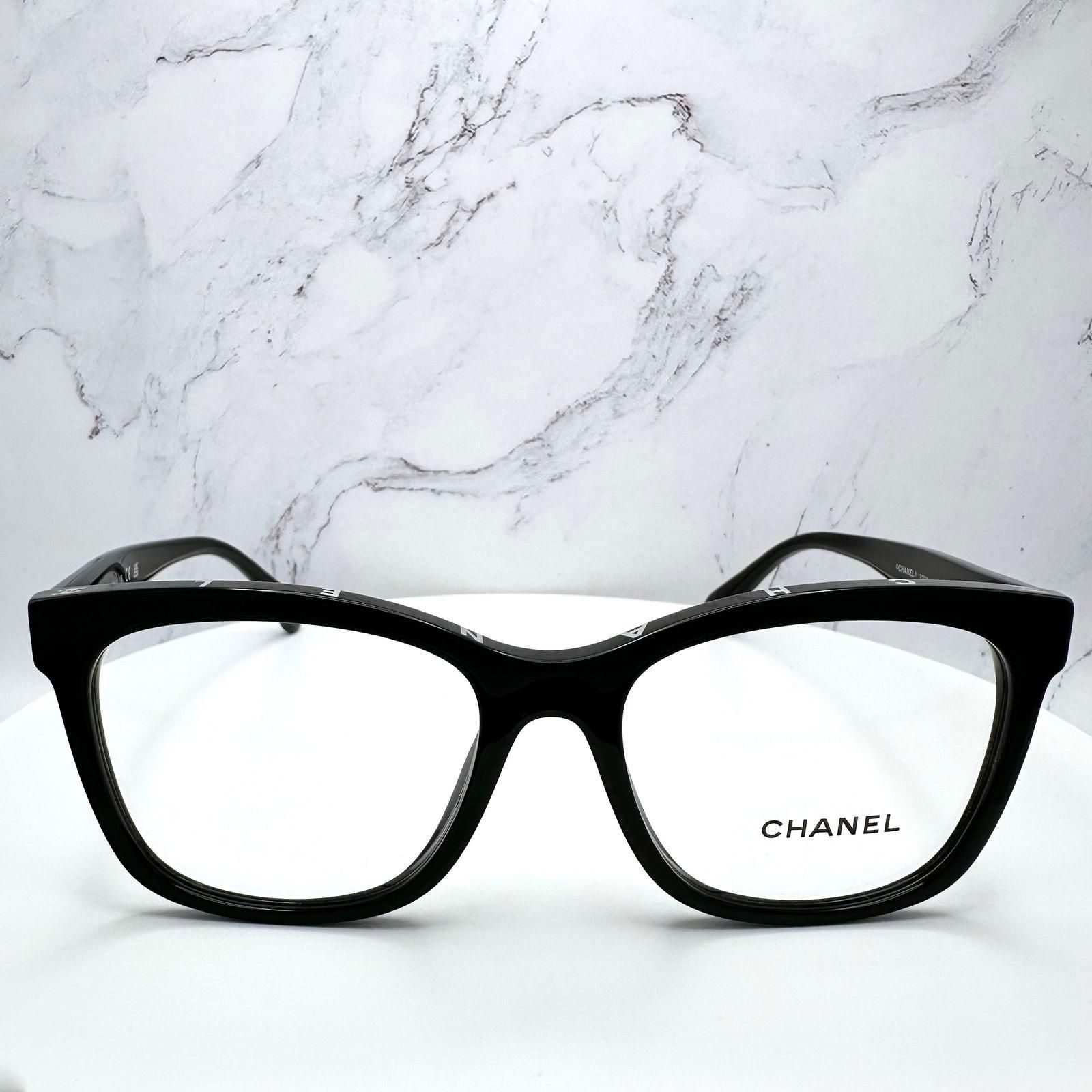 Chanel Eyeglasses Black Square CHANEL Top Frame Logo Rx-able CC 53-17-140mm  · Whatnot: Buy, Sell & Go Live