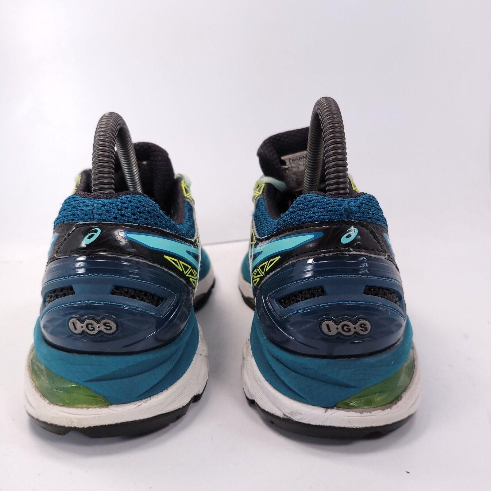 Asics GT 2000 4 Athletic Lace Up Running Shoe Womens Size 7.5 T656N Black Blue Whatnot Kaufen verkaufen und auf Sendung gehen