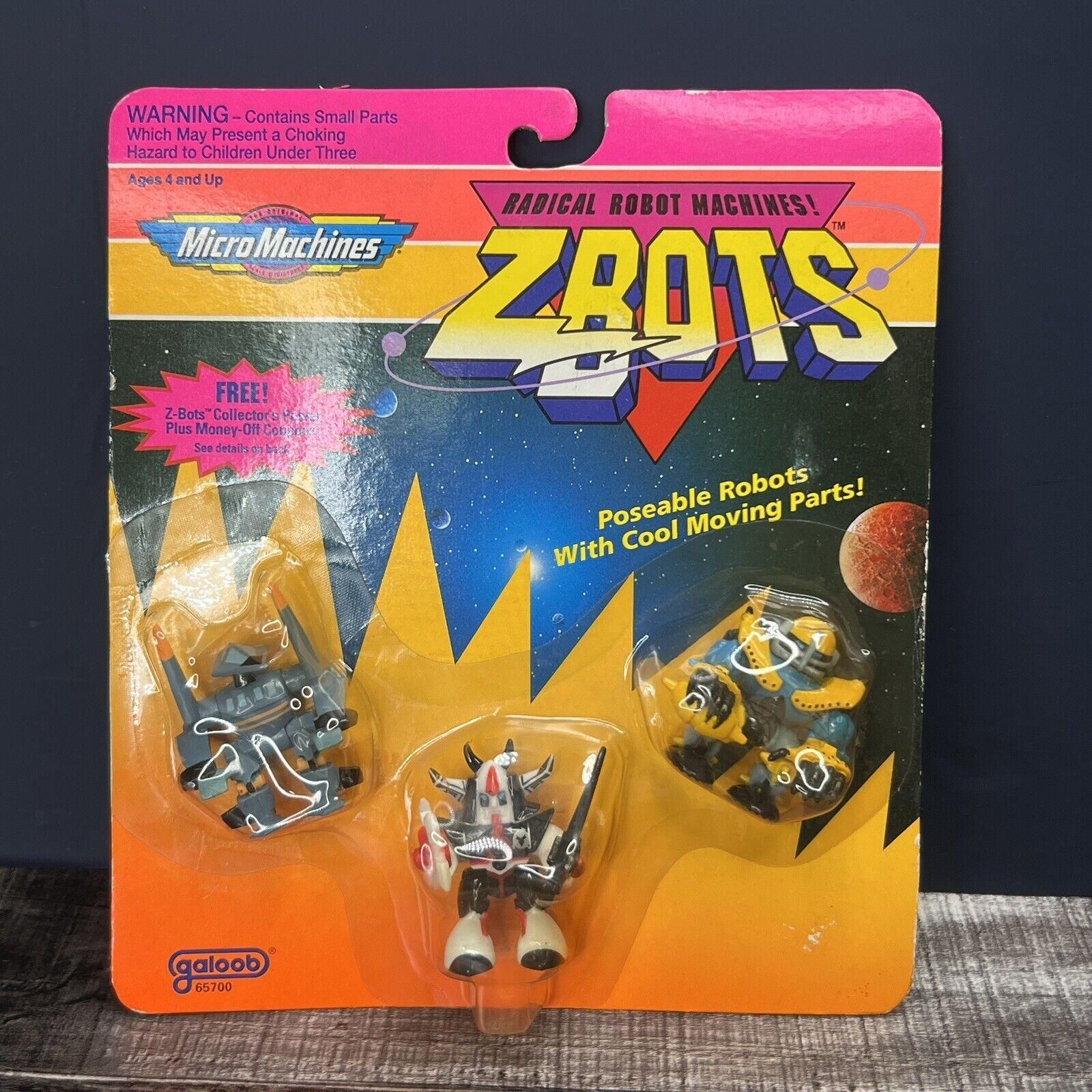 VTG 1993 Z-Bots Micro Machines Miniature Action Figures