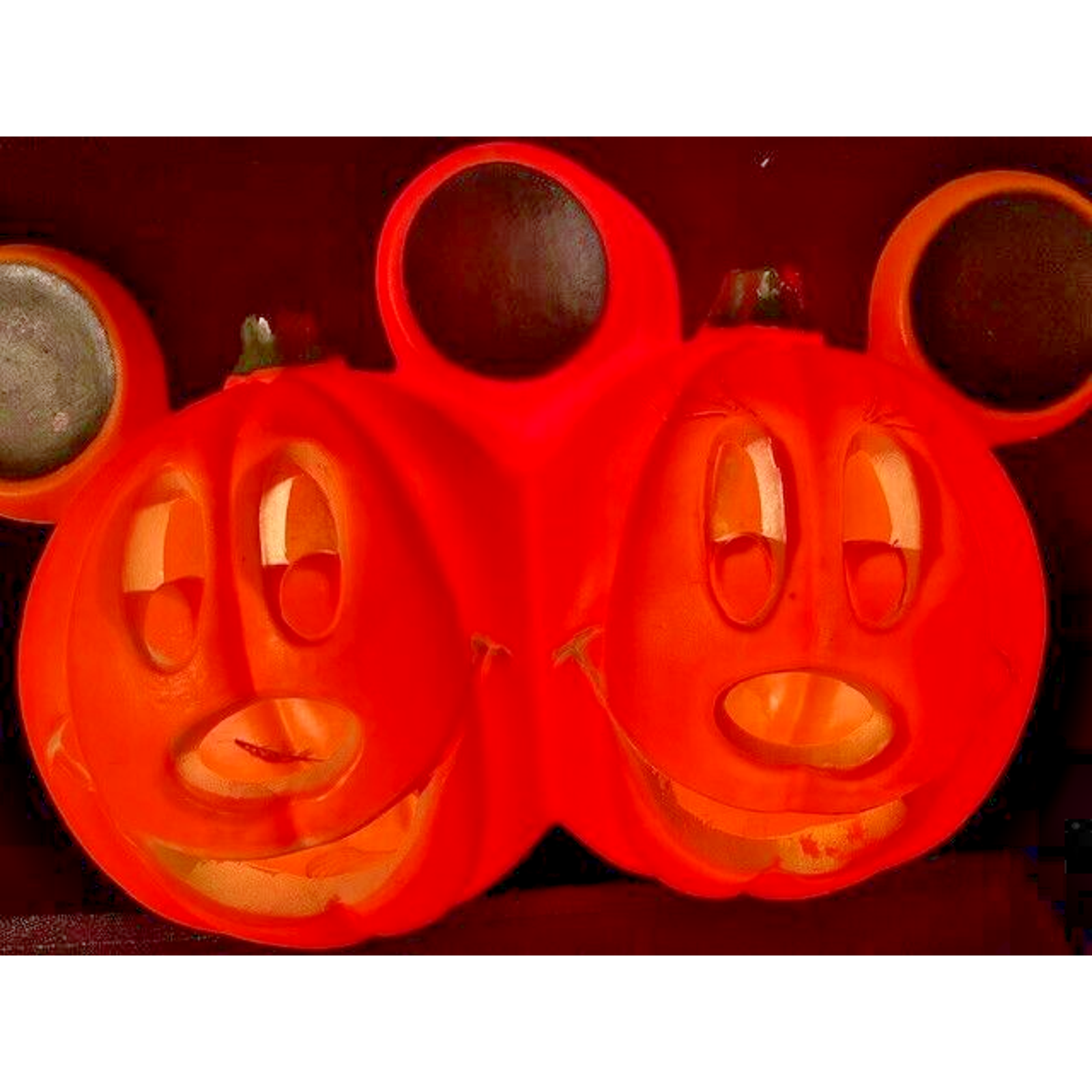 Mickey & Minnie Mouse Pumpkin light up outlet blow mold