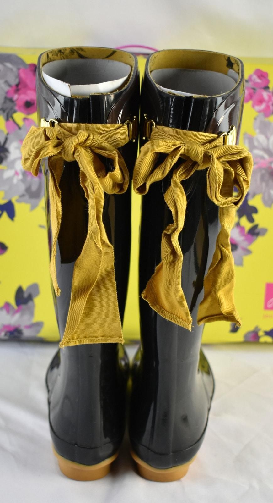 Joules Evedon Black Rain Boots UK4 EU37 US6 Whatnot Buy Sell Go Live