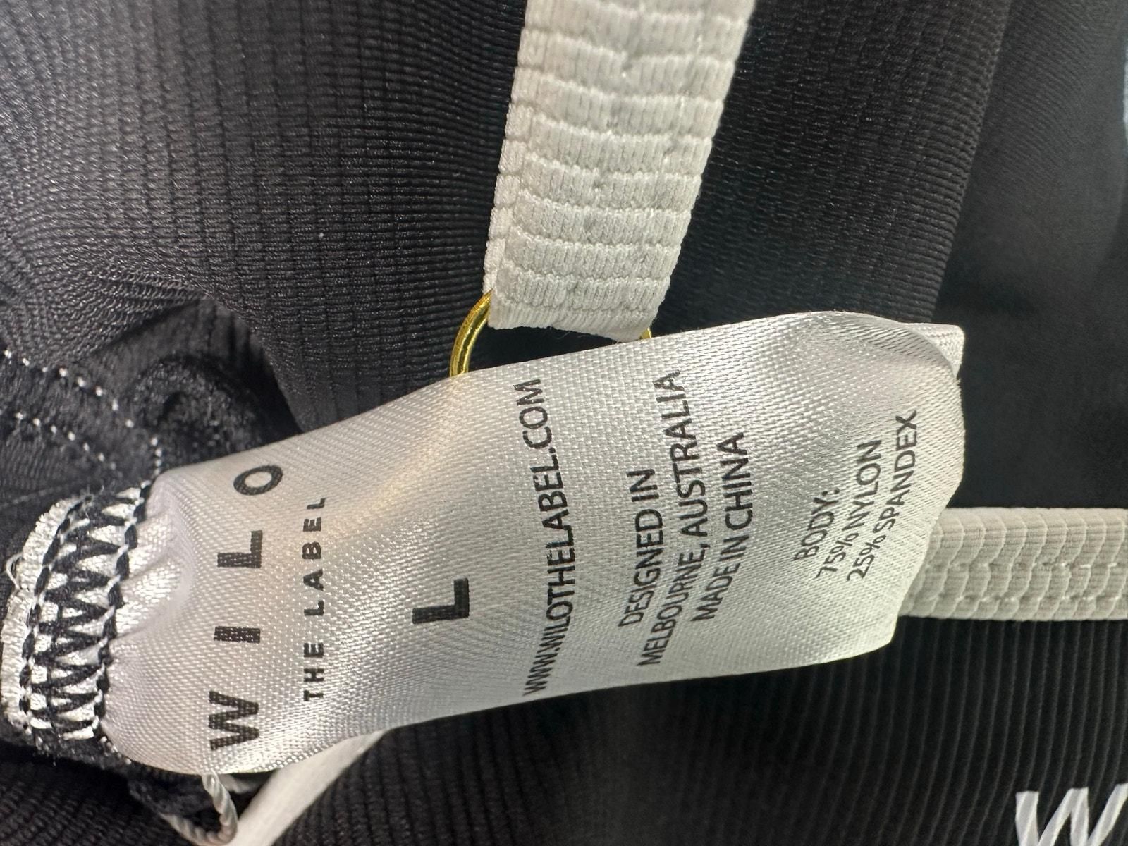 WILO THE LABEL NWT Black Ribbed V Neck Jumpsuit with White