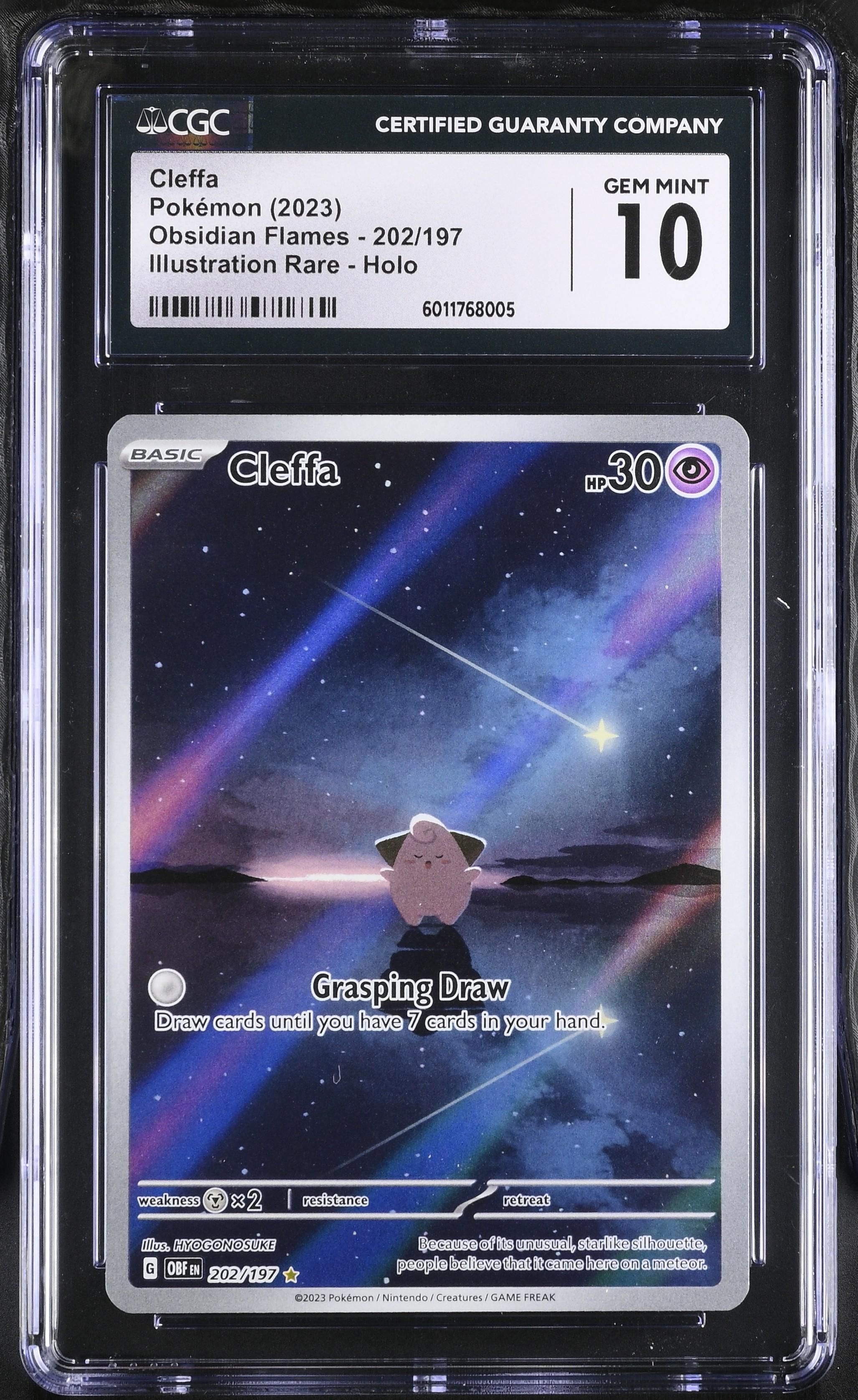 格安SALEスタート！ Pokémon 2023 Obsidian English #202/197 Cleffa Pokémon Flames その他