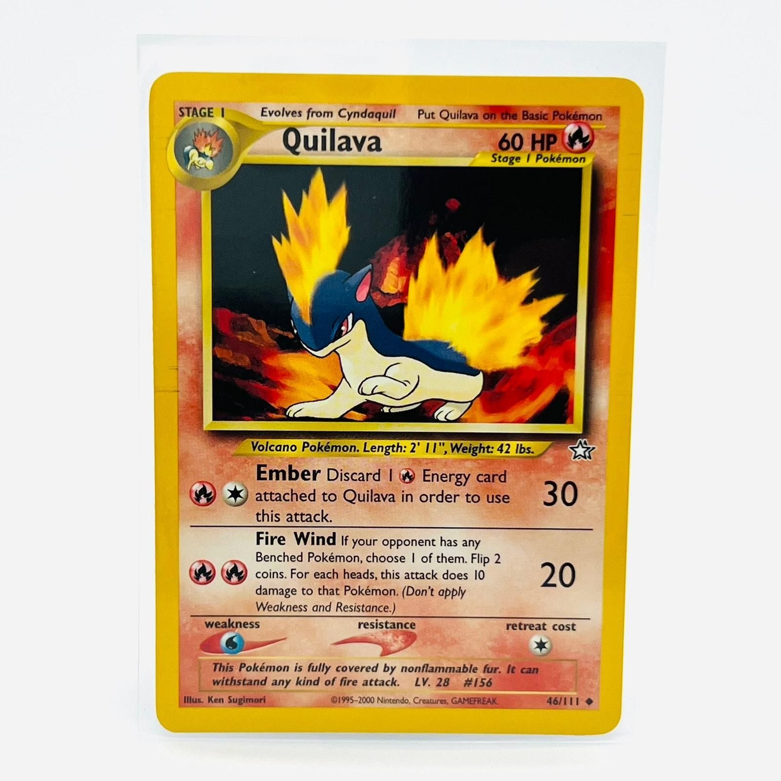 Pokmon Quilava 46/111 Neo Genesis Unlimited WOTC Pokemon Uncommon Card  NM-MT  Whatnot: Shop, Sell, Connect