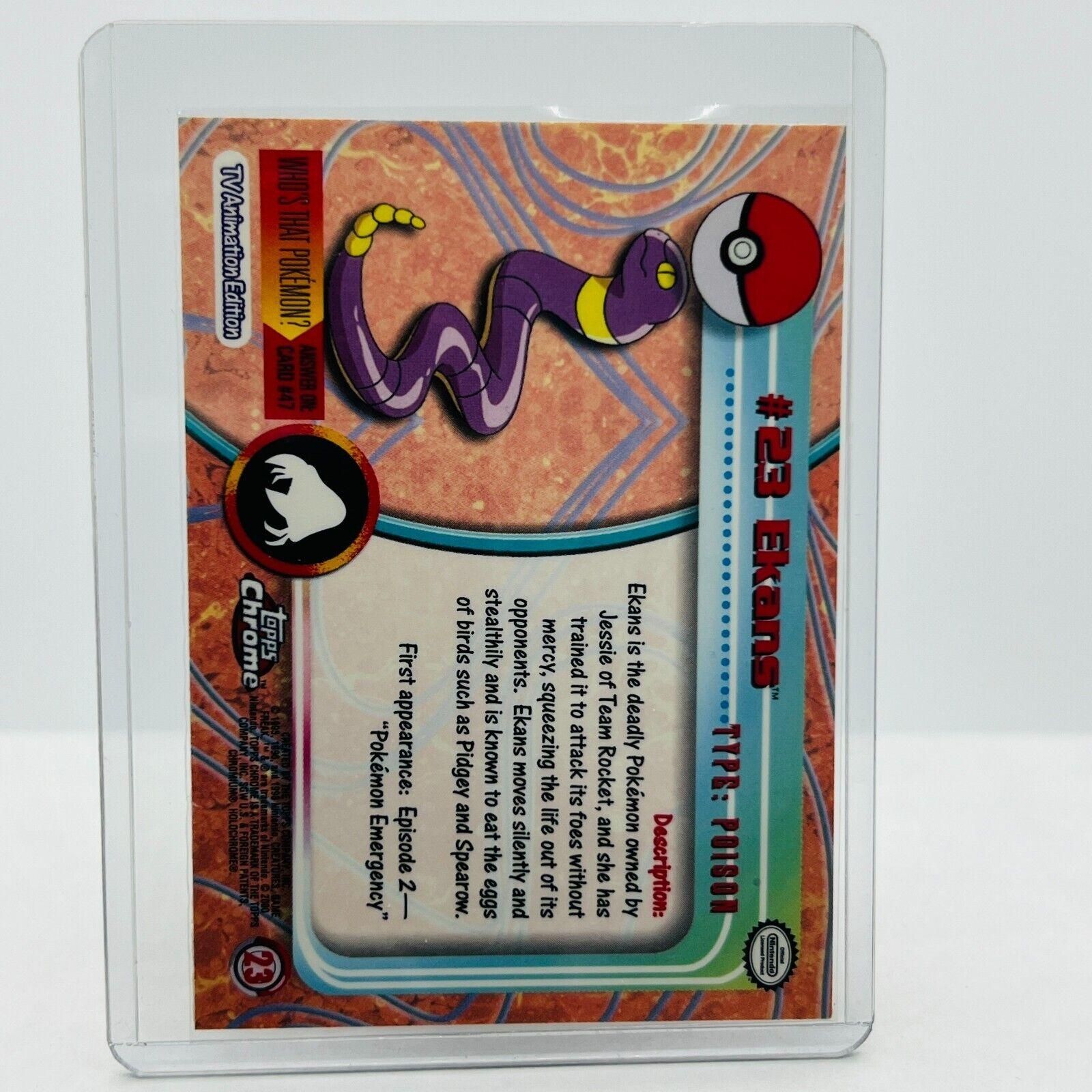 Pokmon Ekans #23 Pokemon 2000 Topps TV Animation Chrome Series 1 Holo Foil   Whatnot: Shop, Sell, Connect