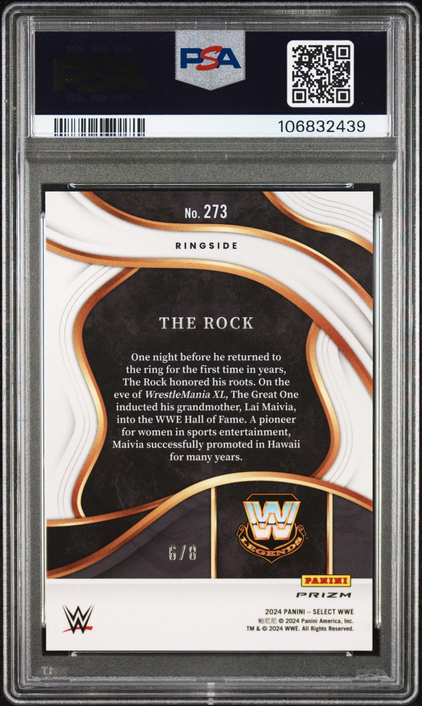 2022 PANINI SELECT WWE THE ROCK CONCOURSE TRI-COLOR PRIZM | eBay