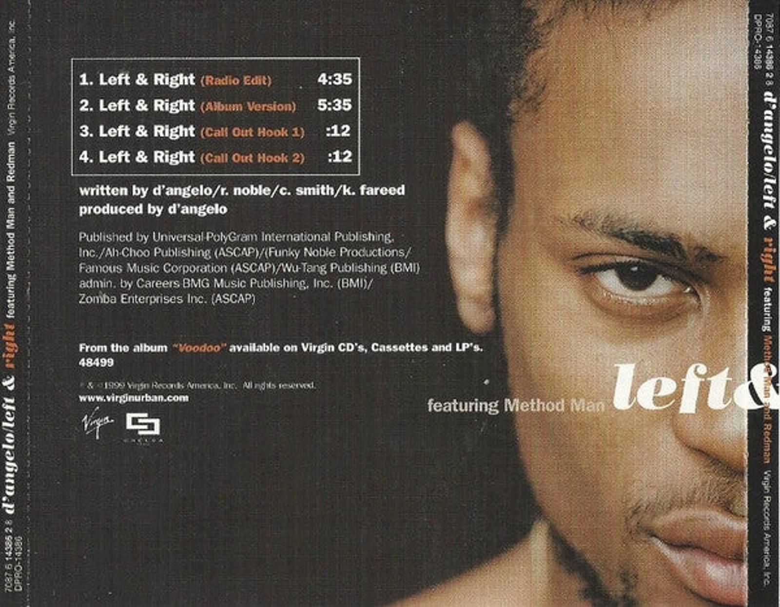 D'Angelo Featuring Method Man & Redman - Left & Right (CD