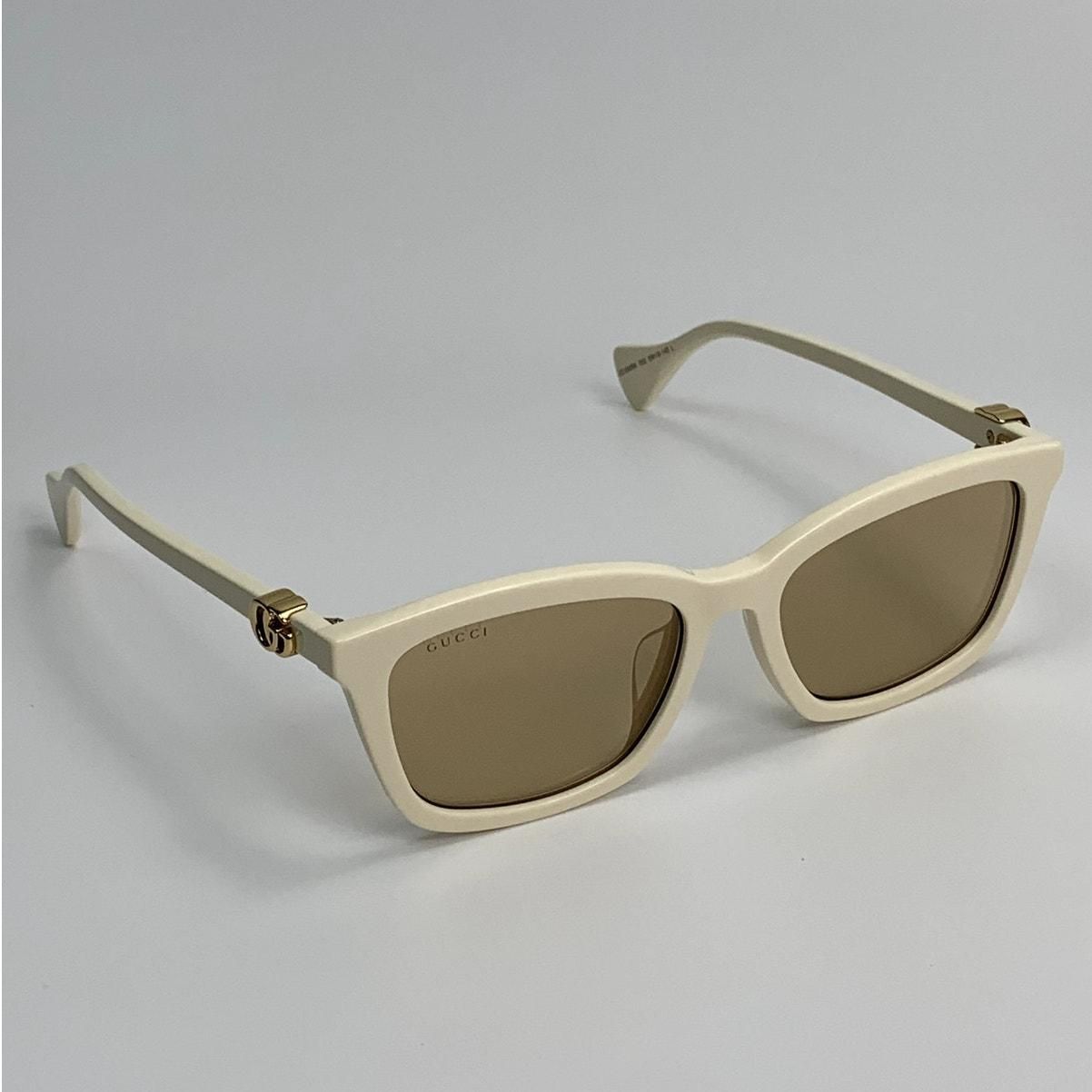 NEW Gucci Sunglasses GG1596SK 002 Ivory/Nude Flash Women