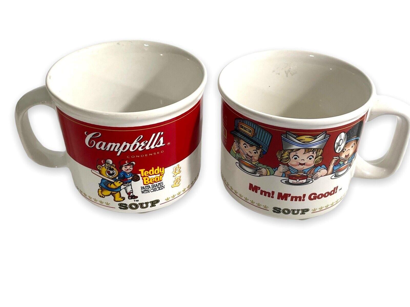 Vintage 1989 1997 Campbells Soup Large Soup Mugs pre-owned