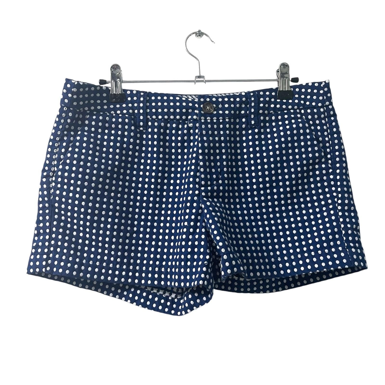 Merona Women's Shorts Size Blue White Polka Dot Summer Mini