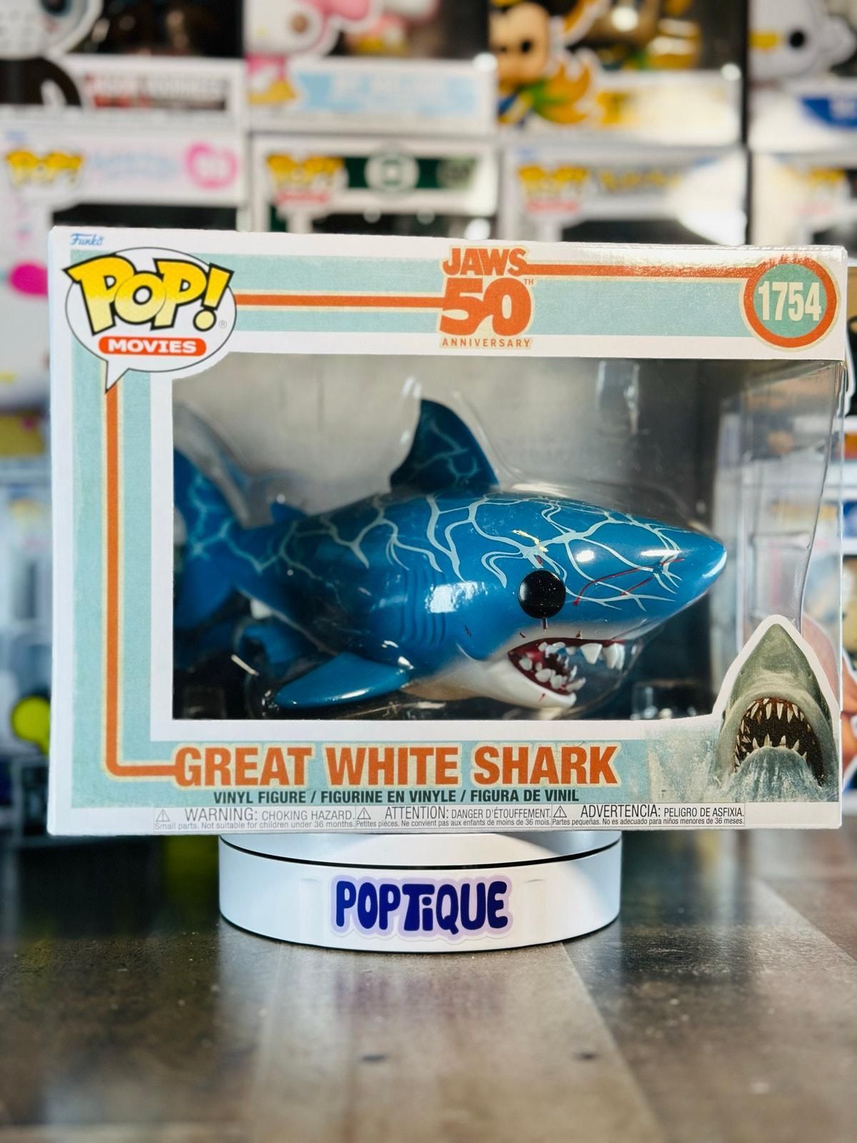 Jaws 50th Anniversary Great White Shark Super 6-Inch Funko