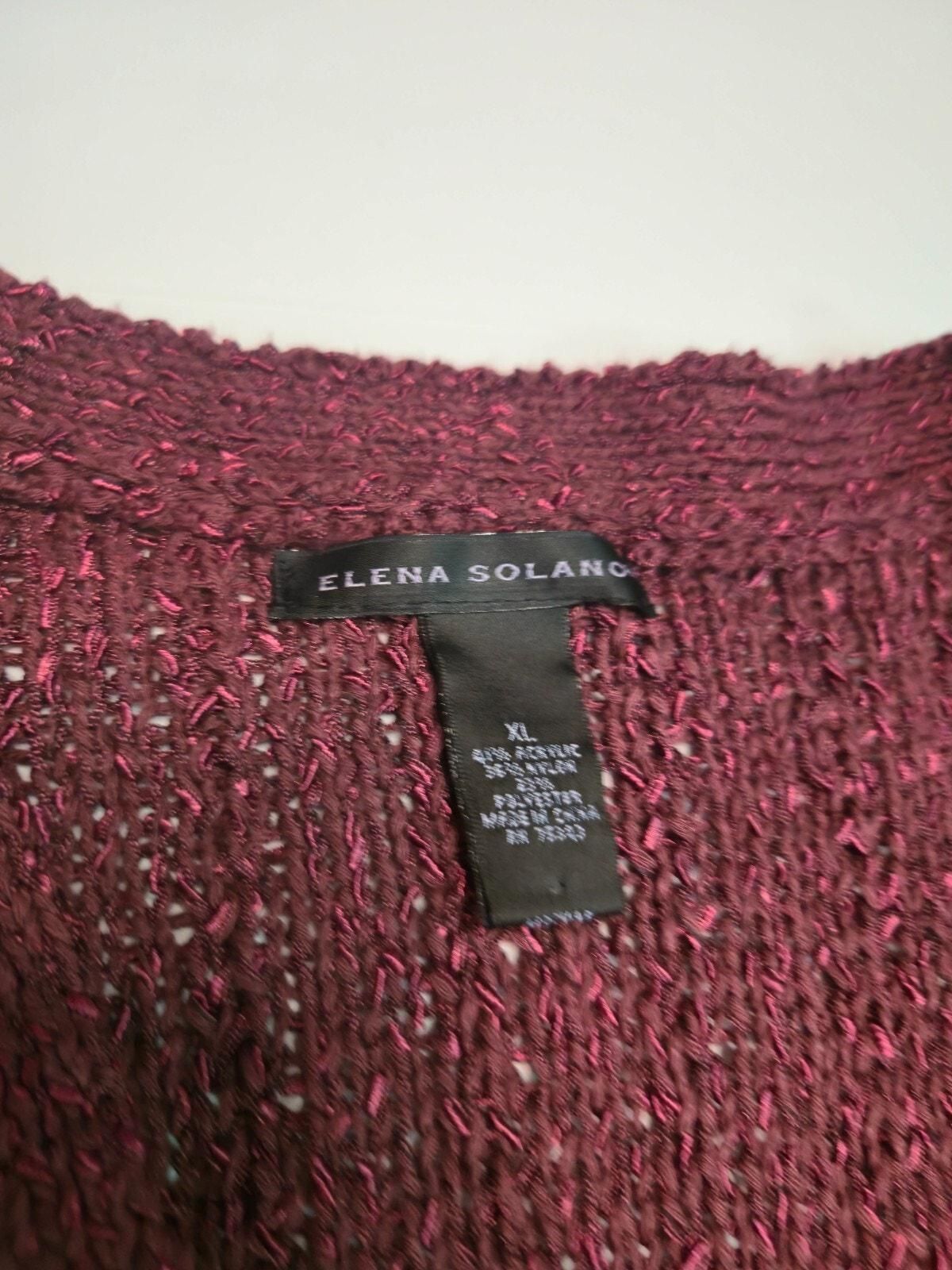 Elena Solano Womens Cardigan Heavy Airy Knit Single Button 3/4 Bell Sleeve  XL - pre-owned---excellent - Elena Solano · Whatnot: Shop, Sell, Connect