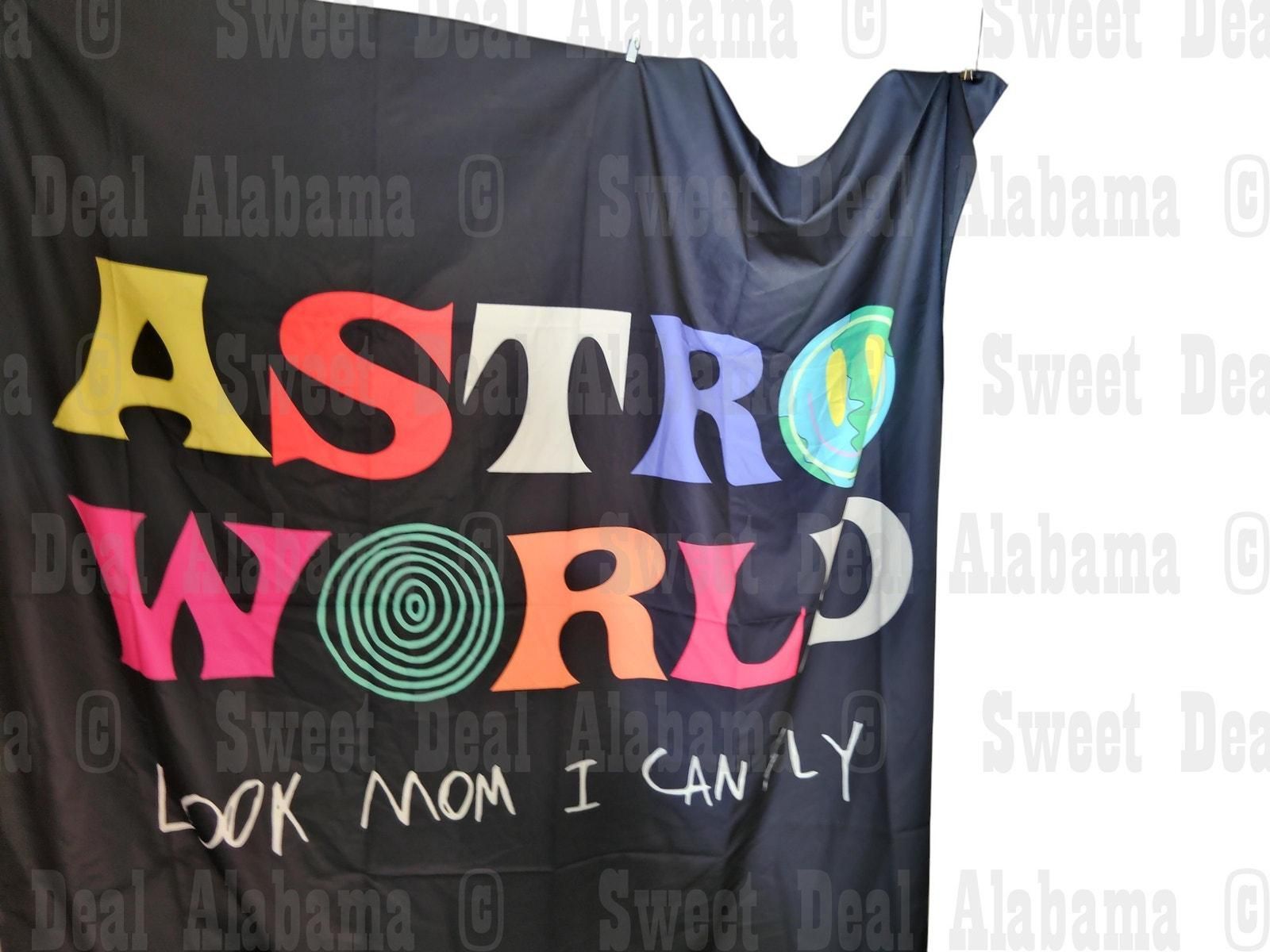 Astroworld Tapestry – Look Mom I Can Fly, Wall Hanging Art Decor
