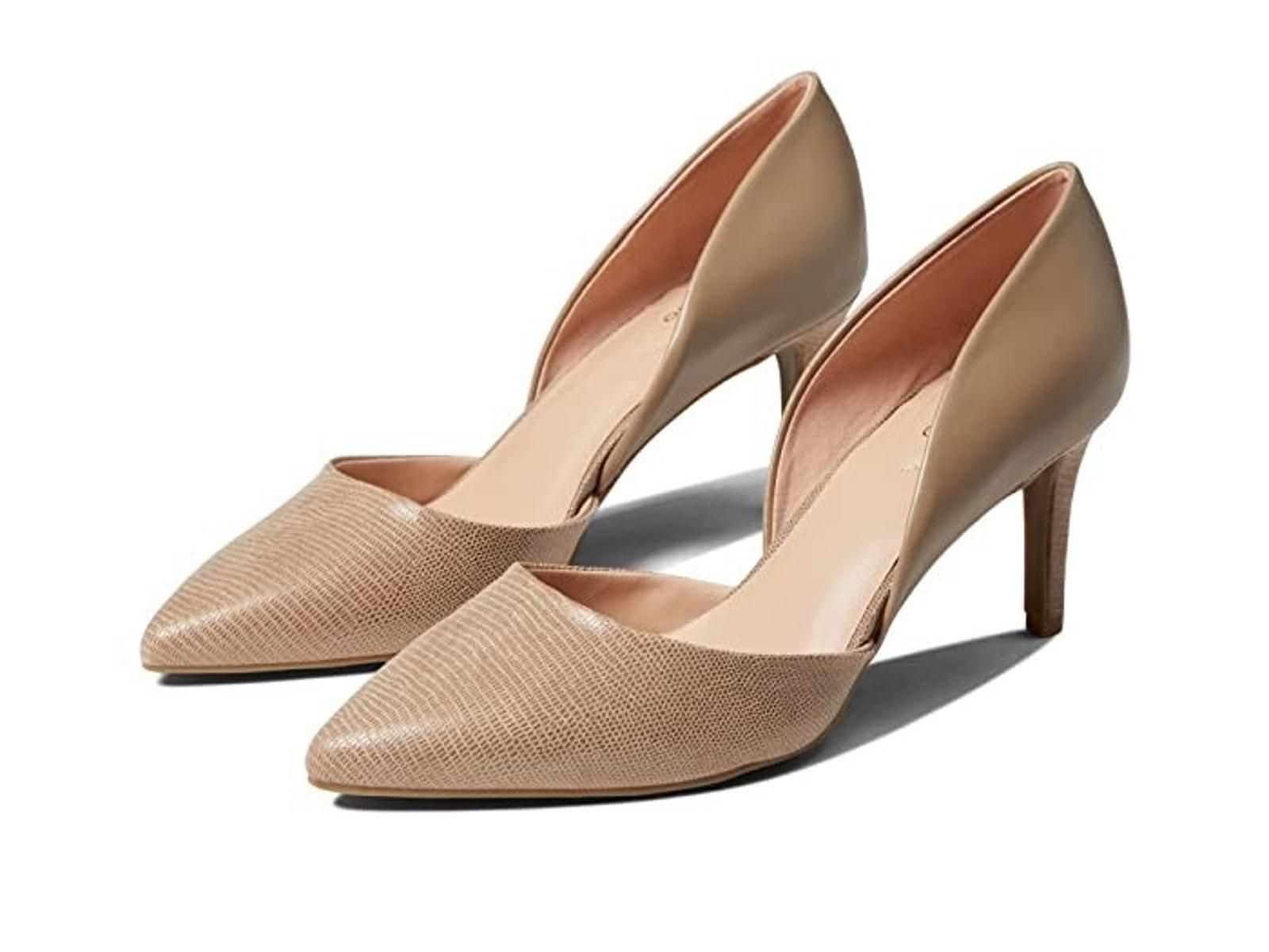 Bandolino Women's Grenow D'Orsay Pointed Toe Pumps, Natural Lizard
