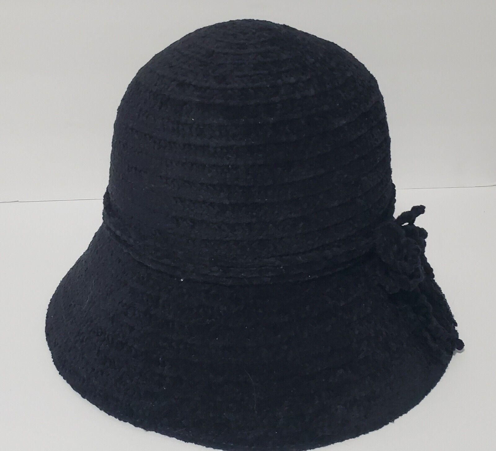 Betmar New York Black Velvet Hat~Iconic Fashionable Style For