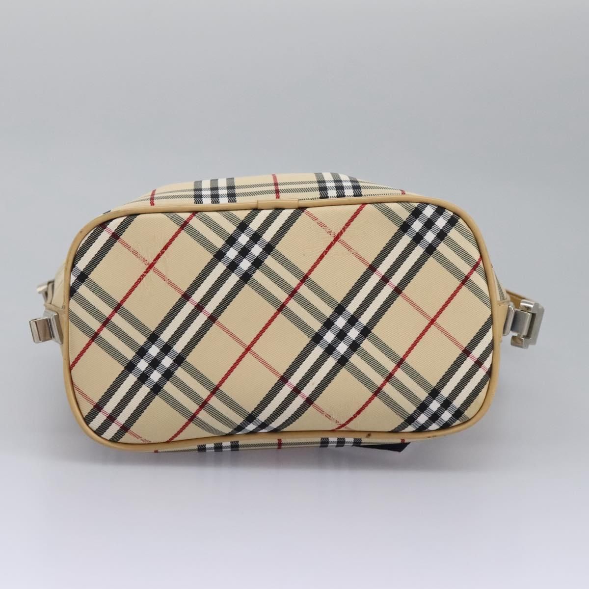 みわ吉バーバリー Burberry Nova Check Blue Label Shoulder Bag Canvas Beige