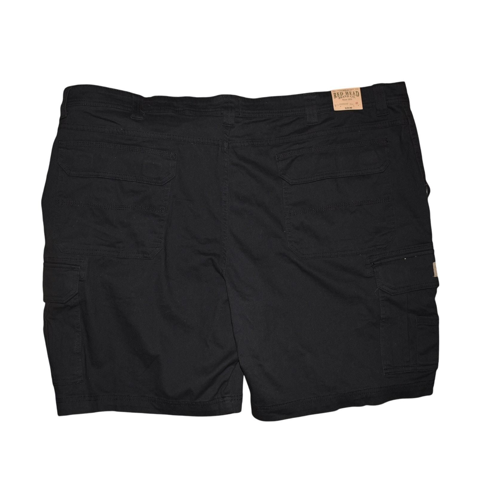 REDHEAD NEW $30 Fulton Flex Cotton Cargo Short Navy Men's 48 30