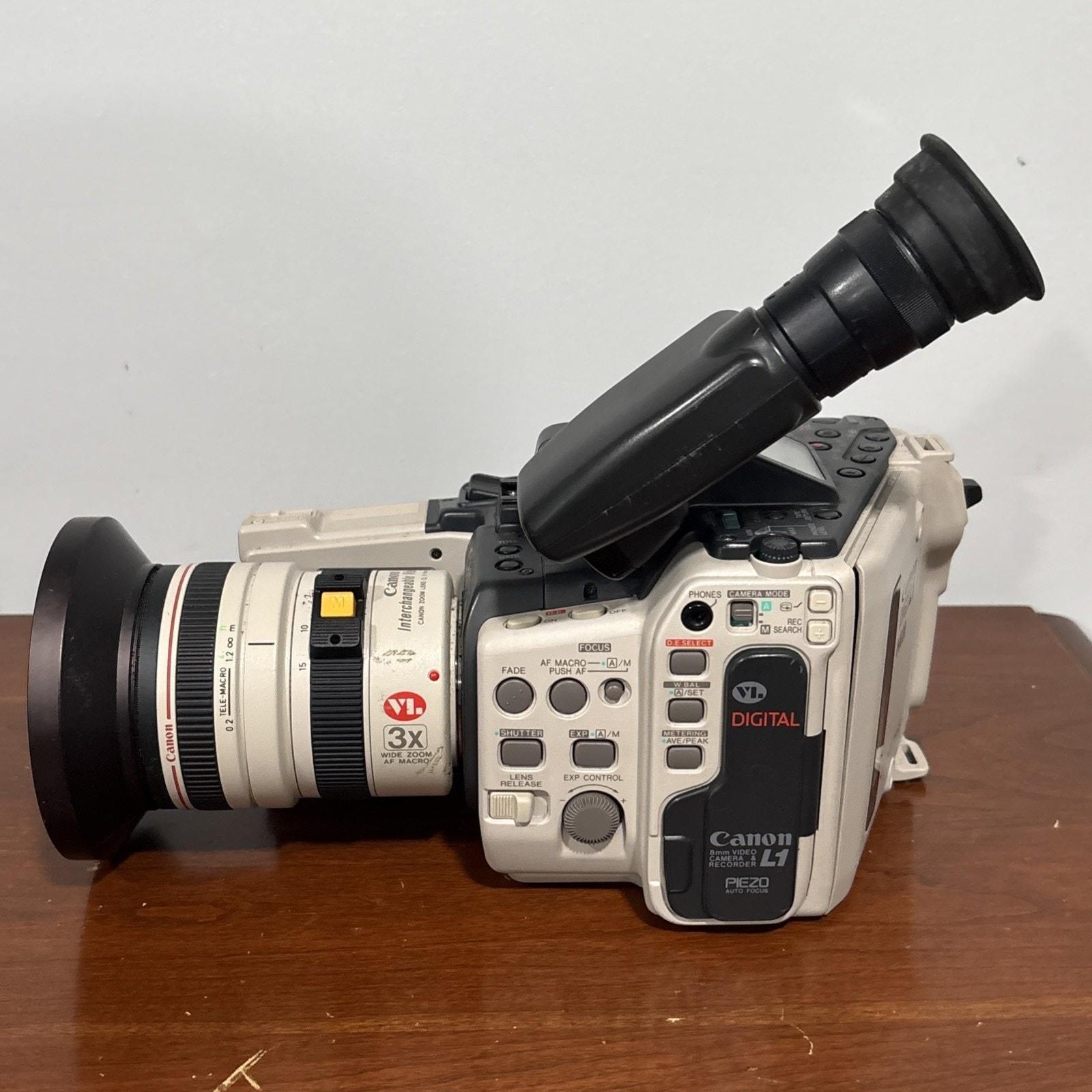 RARE Vintage Canon L1A Hi8 8MM Canovision 8 Video Camcorder