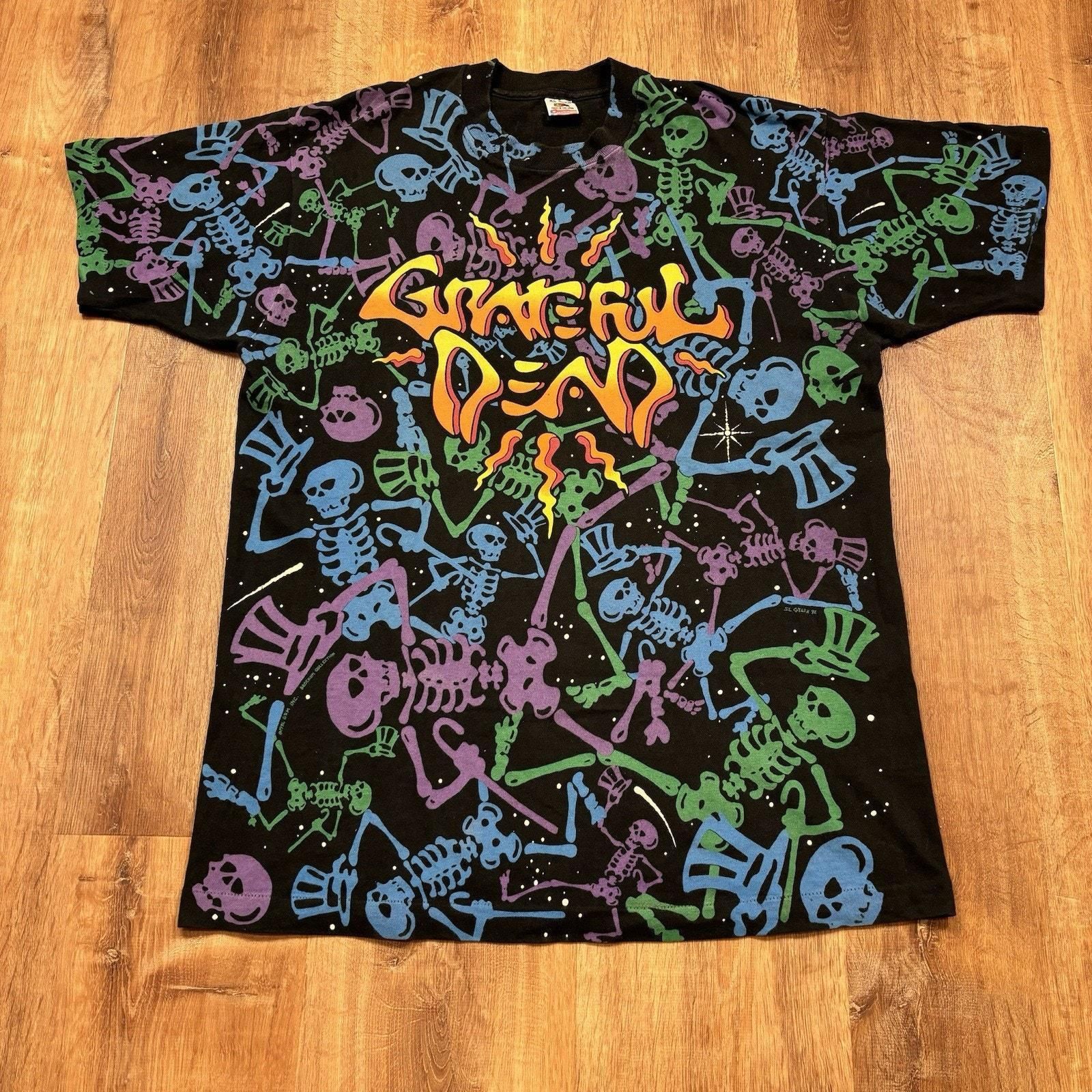 Vintage Grateful Dead Space Shirt 90s Mens XL Band Tour AOP