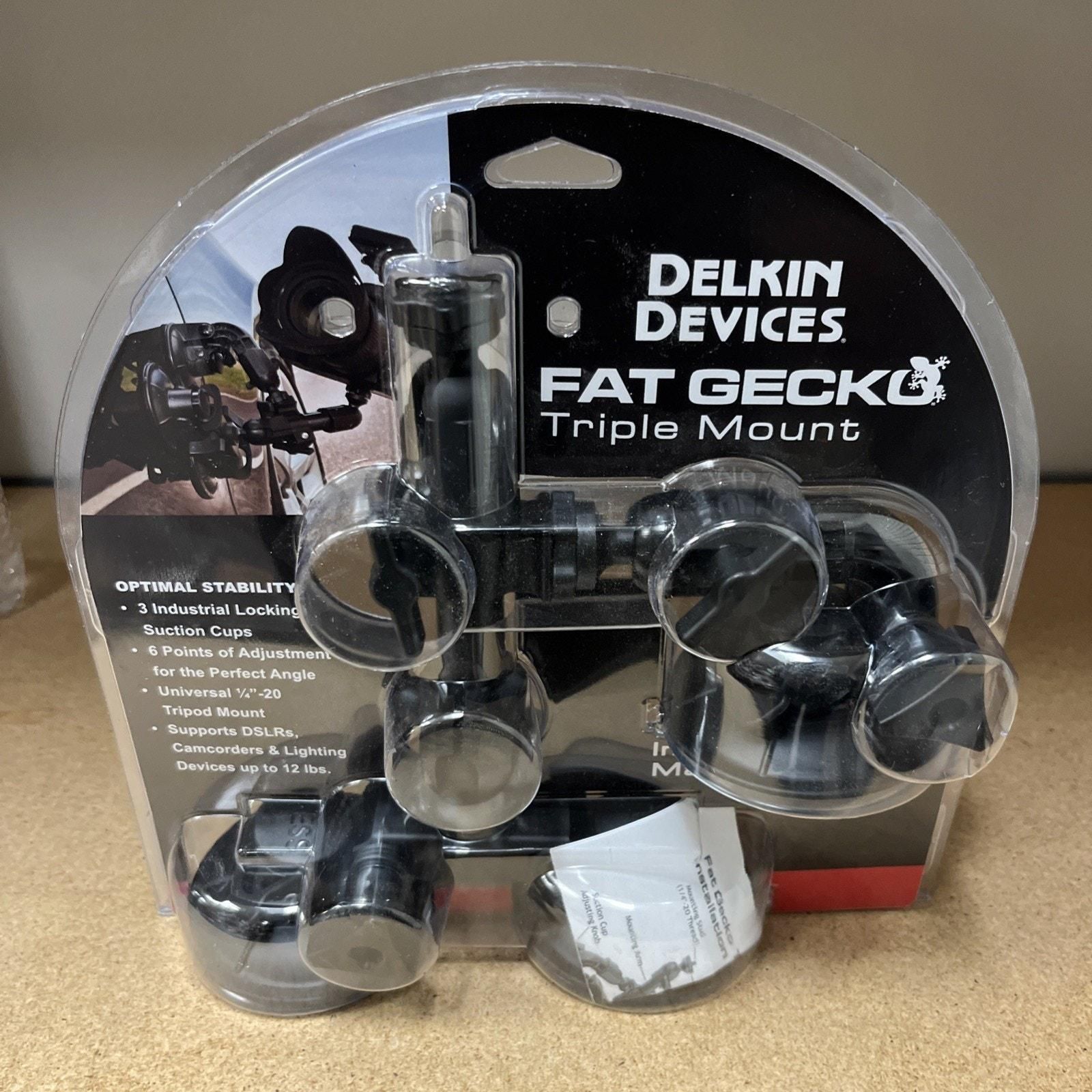 Delkin Devices Fat Gecko Triple Suction Camera Mount · Whatnot