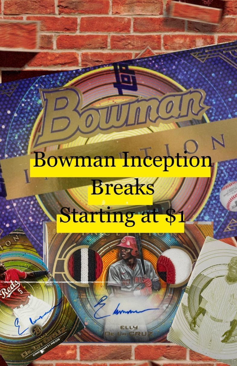 Whatnot Bowman Inception Mixers Starting at 1 With FREE Packs