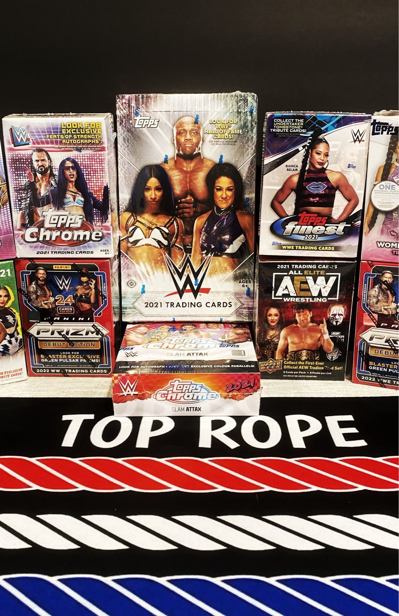 Whatnot   WWE Topps Flagship Hobby Box, AEW Blasters, WWE Panini Prizm