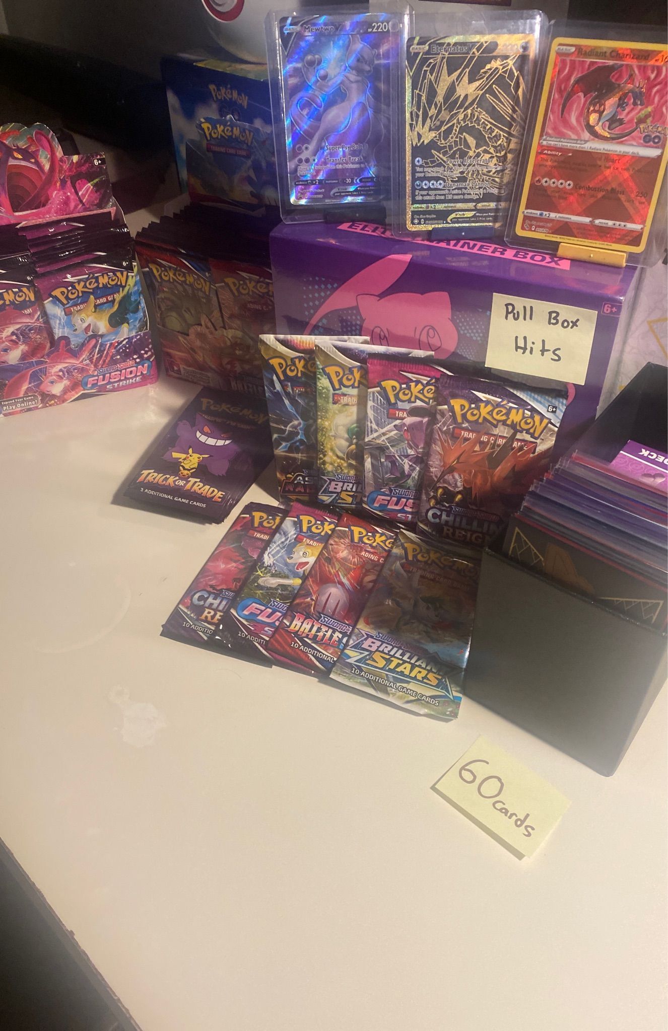 Whatnot   🔥60 Card Pull Box  Radiant Zard And Packs All Up For Grabs