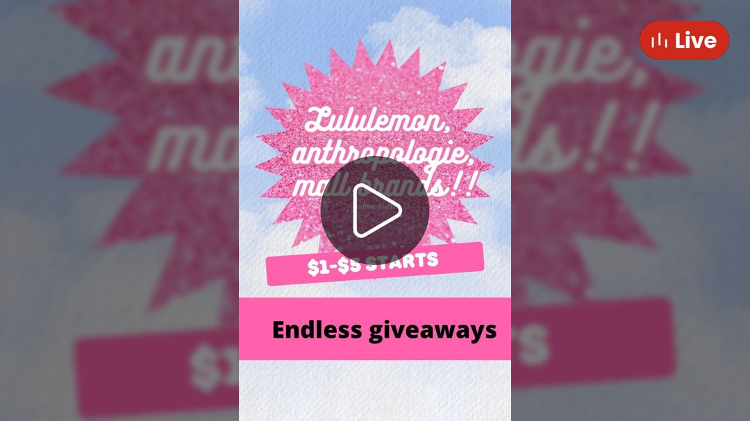 Whatnot   Endless Giveaway 💕 $1 $5 Starts Lululemon, Free People