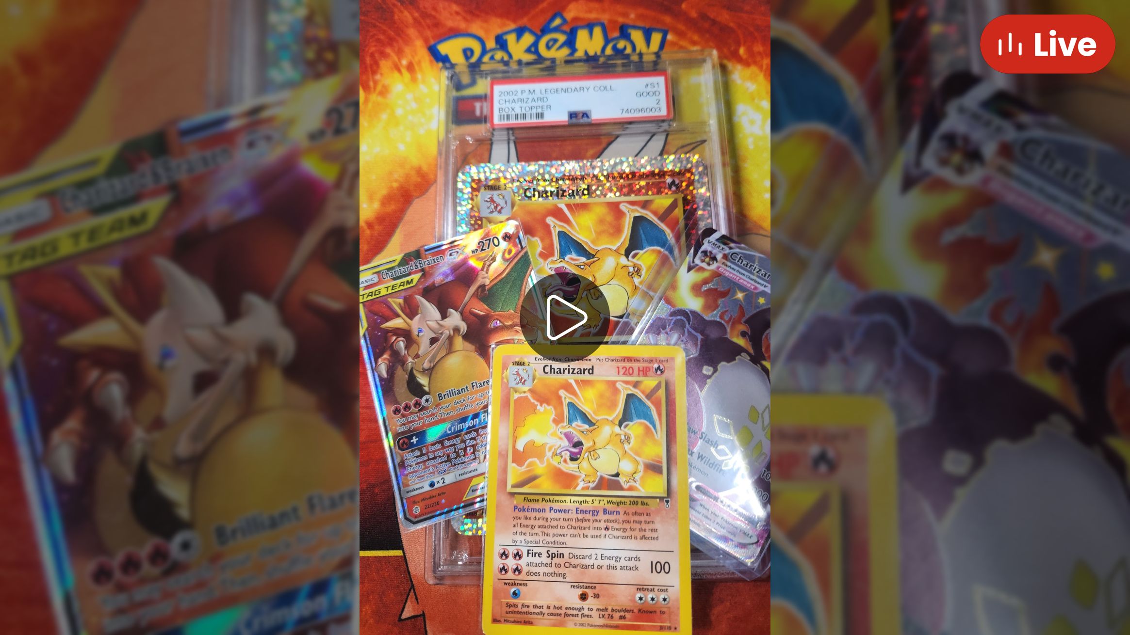 Whatnot   🔥EARLY OBSIDIAN🔥$550 ZARD CHASE🔥 Livestream By Tradernoah