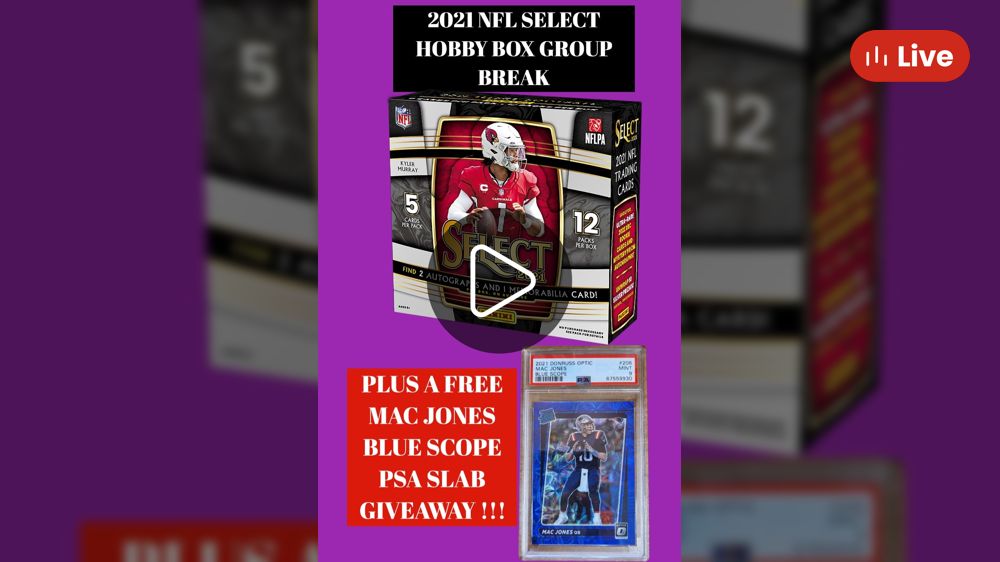 Whatnot 🚨FREE BLUE SCOPE MAC JONES PSA SLAB GIVEAWAY ! 2021 NFL