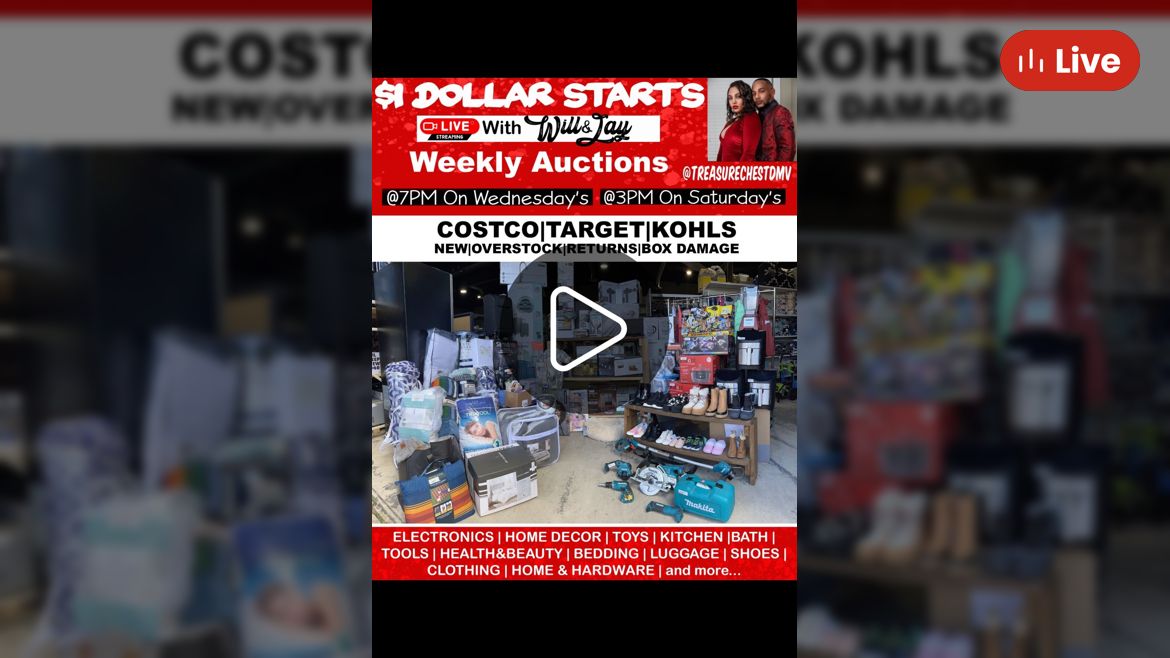 Whatnot 1 Starts on Costco, Kohls, & Target overstock, box damage