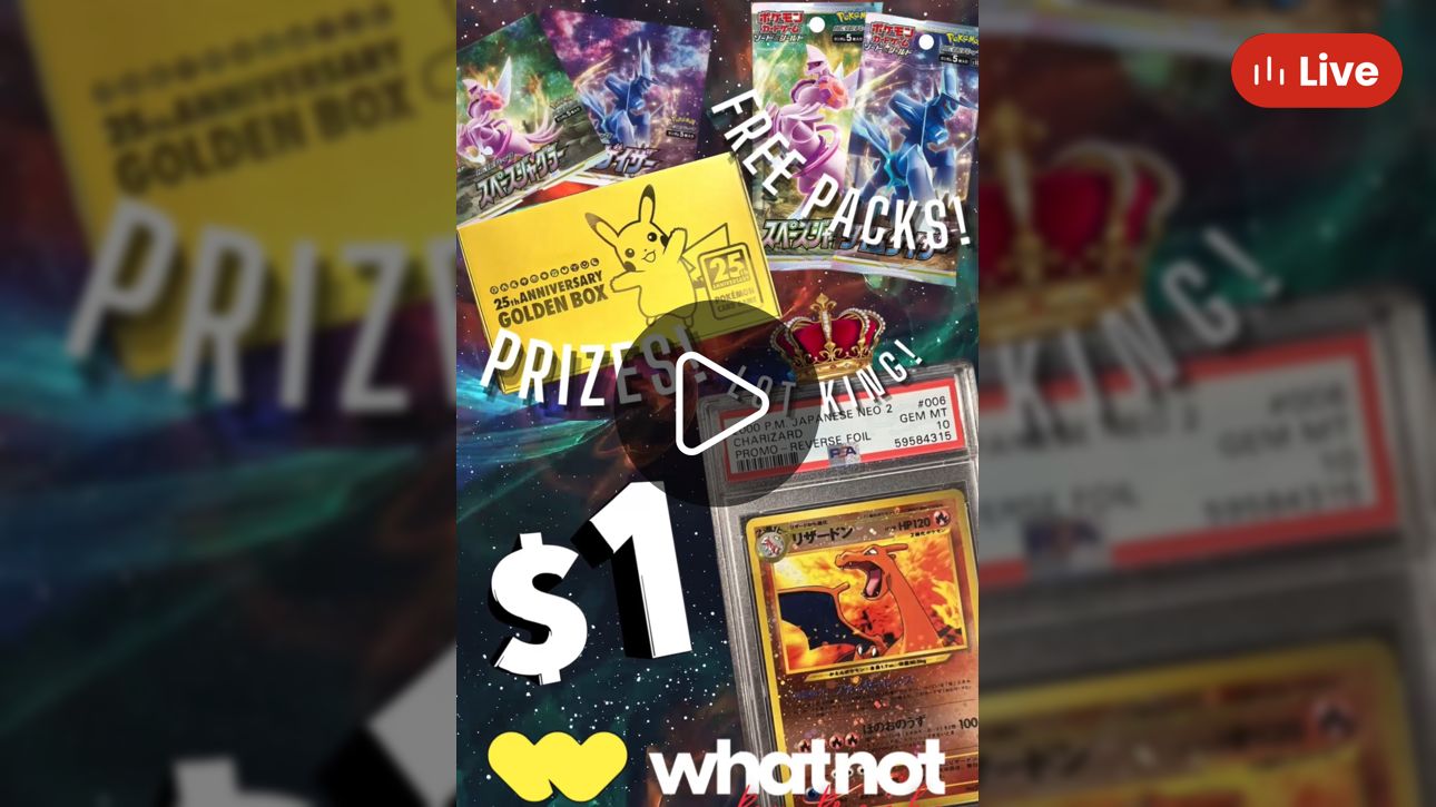 Whatnot 1 Time Gazer & Space Juggler+Free Packs+Prizes Livestream by