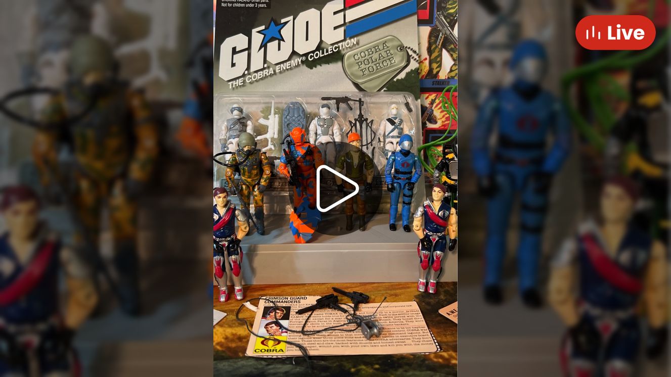 Whatnot GI Joe Show Complete figures and more! Livestream by