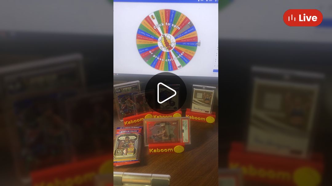 Whatnot Friday Night Wheel Spin with Kaboom cards! Livestream by